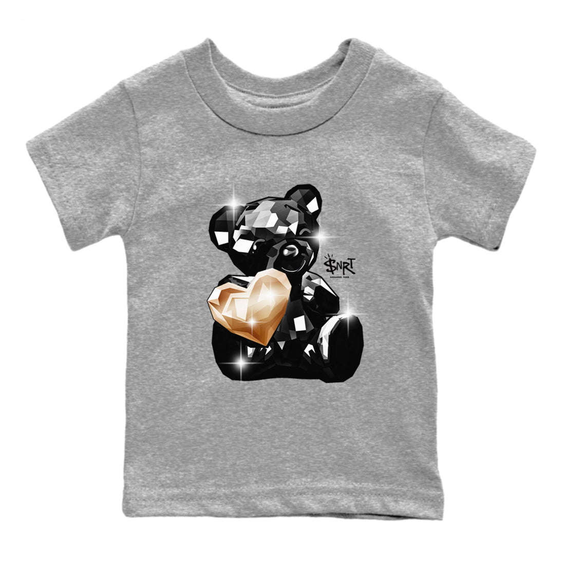 Foams One Metallic Copper shirts to match jordans Bear Germs sneaker match tees Air Foamposite One Metallic Copper match shoes to clothes SNRT Sneaker Tees Youth Baby Heather Grey 2 tee
