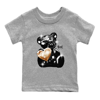Foams One Metallic Copper shirts to match jordans Bear Germs sneaker match tees Air Foamposite One Metallic Copper match shoes to clothes SNRT Sneaker Tees Youth Baby Heather Grey 2 tee