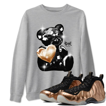 Foams One Metallic Copper shirts to match jordans Bear Germs sneaker match tees Air Foamposite One Metallic Copper match shoes to clothes SNRT Sneaker Tees unisex cotton Heather Grey 1 shirts