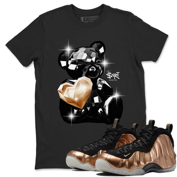 Foams One Metallic Copper shirts to match jordans Bear Germs sneaker match tees Air Foamposite One Metallic Copper match shoes to clothes SNRT Sneaker Tees unisex cotton Black 1 shirts