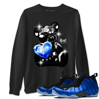 Foams One Royal shirts to match jordans Bear Germs sneaker match tees Air Foamposite One Royal match shoes to clothes SNRT Sneaker Tees unisex cotton Black 1 shirts