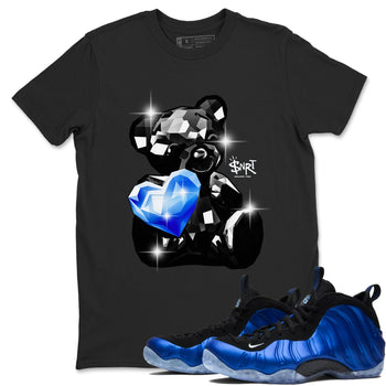 Foams One Royal shirts to match jordans Bear Germs sneaker match tees Air Foamposite One Royal match shoes to clothes SNRT Sneaker Tees unisex cotton Black 1 shirts