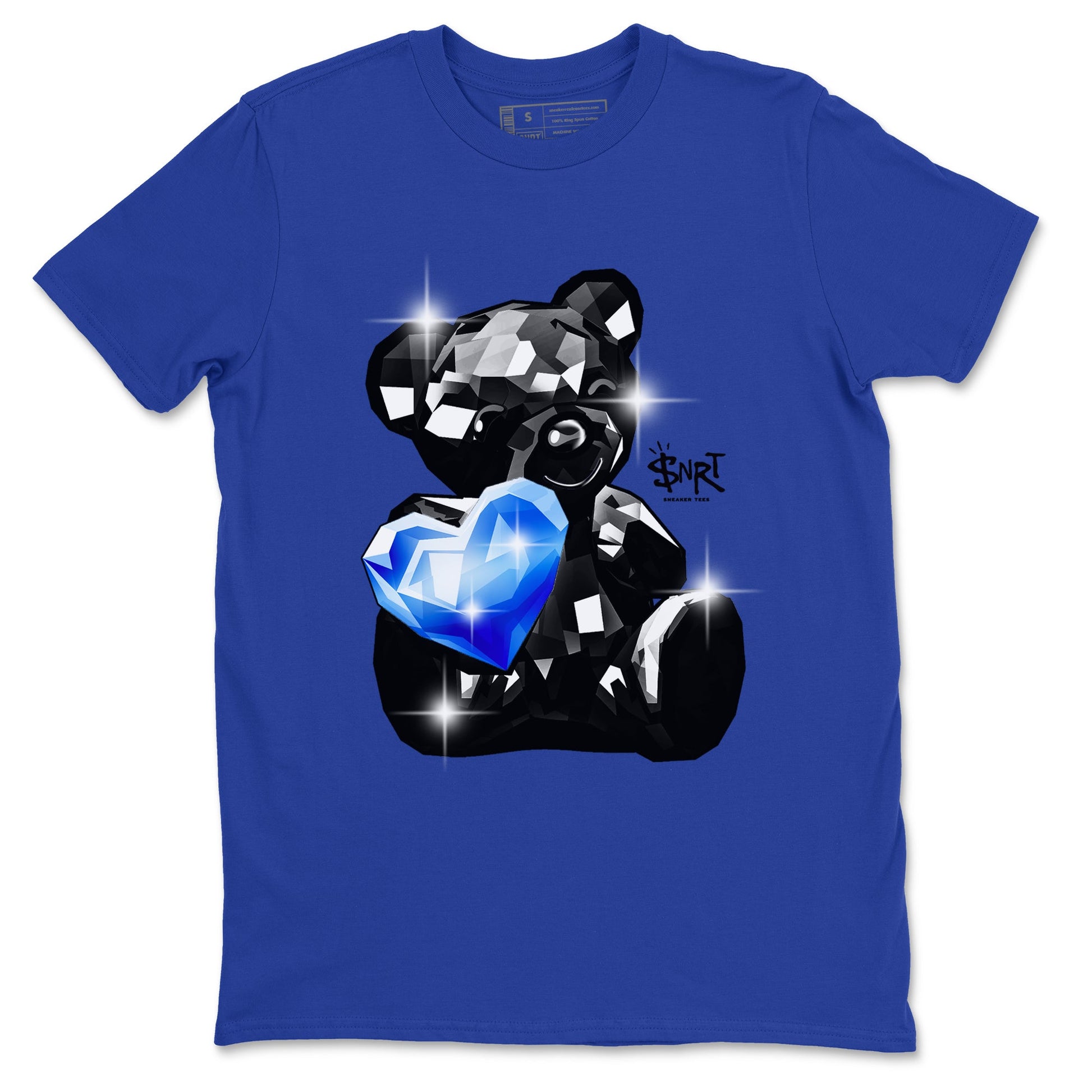 Foams One Royal shirts to match jordans Bear Germs sneaker match tees Air Foamposite One Royal match shoes to clothes SNRT Sneaker Tees unisex cotton Royal Blue 2 shirts