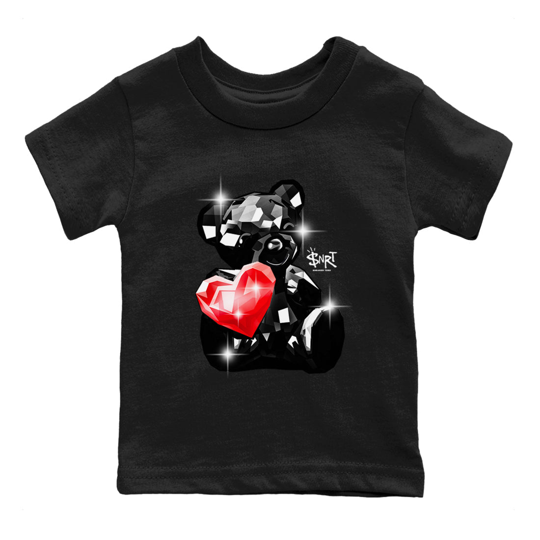 1s Black Toe Reimagined shirts to match jordans Bear Germs sneaker match tees Air Jordan 1 Black Toe Reimagined match shoes to clothes SNRT Sneaker Tees Youth Baby Black 2 tee