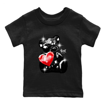 1s Black Toe Reimagined shirts to match jordans Bear Germs sneaker match tees Air Jordan 1 Black Toe Reimagined match shoes to clothes SNRT Sneaker Tees Youth Baby Black 2 tee
