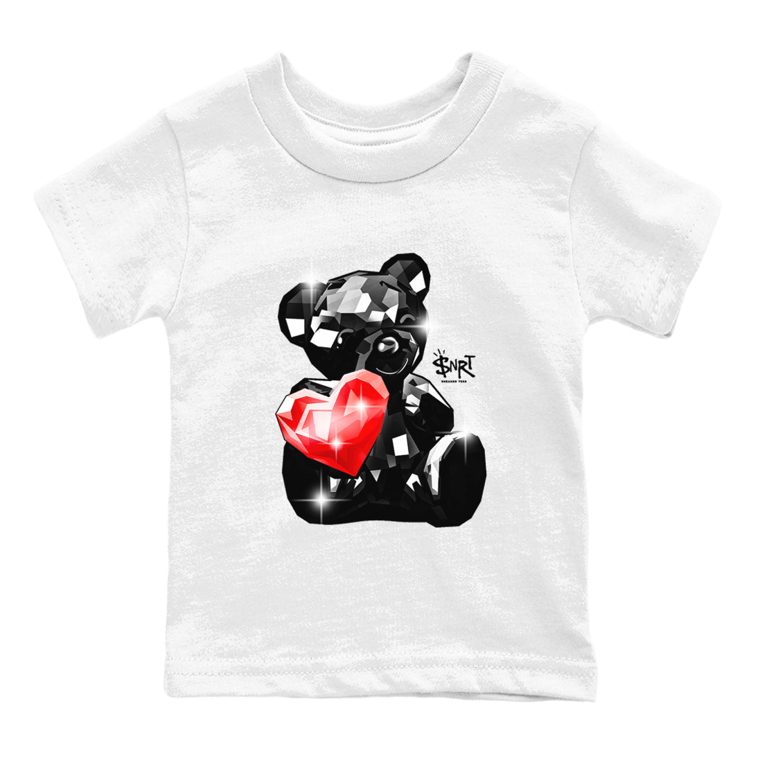 1s Black Toe Reimagined shirts to match jordans Bear Germs sneaker match tees Air Jordan 1 Black Toe Reimagined match shoes to clothes SNRT Sneaker Tees Youth Baby White 2 tee