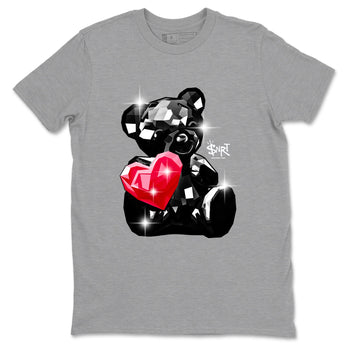 Bear Germs sneaker match t-shirt styled to complete your fit with the Air Jordan 1 Ruby sneakers, shown in Heather Grey 2.