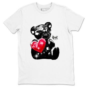 Bear Germs sneaker match t-shirt styled to complete your fit with the Air Jordan 1 Ruby sneakers, shown in White 2.