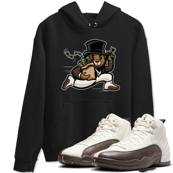 AJ12 Baroque Brown shirts to match jordans Bear Steals best t shirts to wear with jordans SoleFly x Jordan 12 Baroque Brown match shoes to clothes SNRT Sneaker Tees unisex cotton Black 1 shirts
