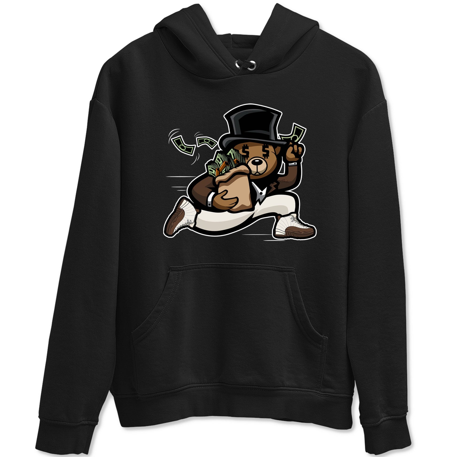 AJ12 Baroque Brown shirts to match jordans Bear Steals best t shirts to wear with jordans SoleFly x Jordan 12 Baroque Brown match shoes to clothes SNRT Sneaker Tees unisex cotton Black 2 shirts