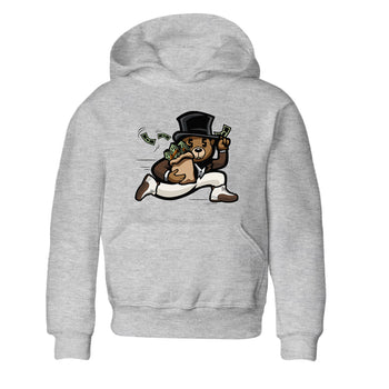 AJ12 Baroque Brown shirts to match jordans Bear Steals best t shirts to wear with jordans SoleFly x Jordan 12 Baroque Brown match shoes to clothes SNRT Sneaker Tees Youth Baby Heather Grey 2 tee