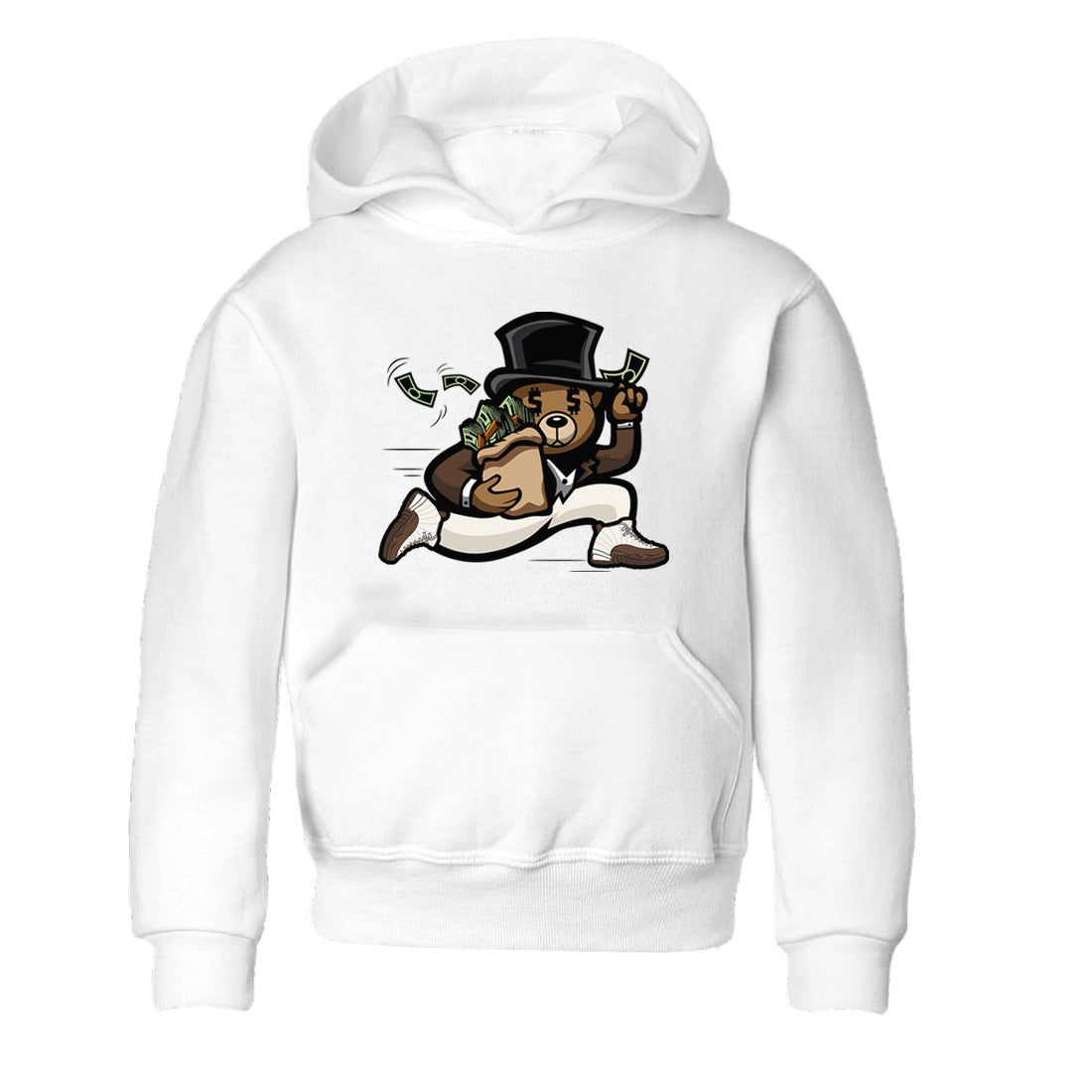 AJ12 Baroque Brown shirts to match jordans Bear Steals best t shirts to wear with jordans SoleFly x Jordan 12 Baroque Brown match shoes to clothes SNRT Sneaker Tees Youth Baby White 2 tee