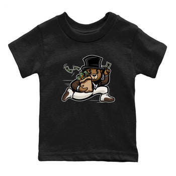 AJ12 Baroque Brown shirts to match jordans Bear Steals best t shirts to wear with jordans SoleFly x Jordan 12 Baroque Brown match shoes to clothes SNRT Sneaker Tees Youth Baby Black 2 tee