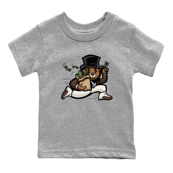 AJ12 Baroque Brown shirts to match jordans Bear Steals best t shirts to wear with jordans SoleFly x Jordan 12 Baroque Brown match shoes to clothes SNRT Sneaker Tees Youth Baby Heather Grey 2 tee