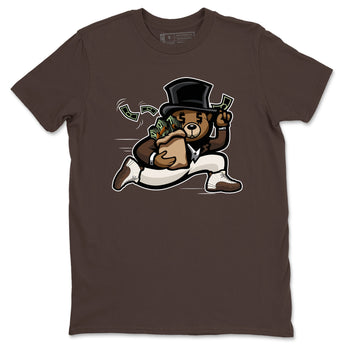 AJ12 Baroque Brown shirts to match jordans Bear Steals best t shirts to wear with jordans SoleFly x Jordan 12 Baroque Brown match shoes to clothes SNRT Sneaker Tees unisex cotton Dark Chocolate 2 shirts
