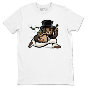 AJ12 Baroque Brown shirts to match jordans Bear Steals best t shirts to wear with jordans SoleFly x Jordan 12 Baroque Brown match shoes to clothes SNRT Sneaker Tees unisex cotton White 2 shirts