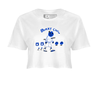 12s Blueberry shirts to match jordans Berry Cool sneaker match tees Air Jordan 12 Blueberry SNRT Sneaker Tees streetwear brand White 2 crop tee