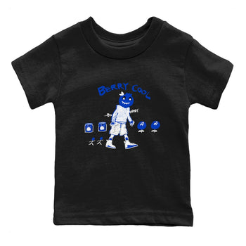 12s Blueberry shirts to match jordans Berry Cool sneaker match tees Air Jordan 12 Blueberry SNRT Sneaker Tees streetwear brand Baby and Youth Black 2 cotton tee