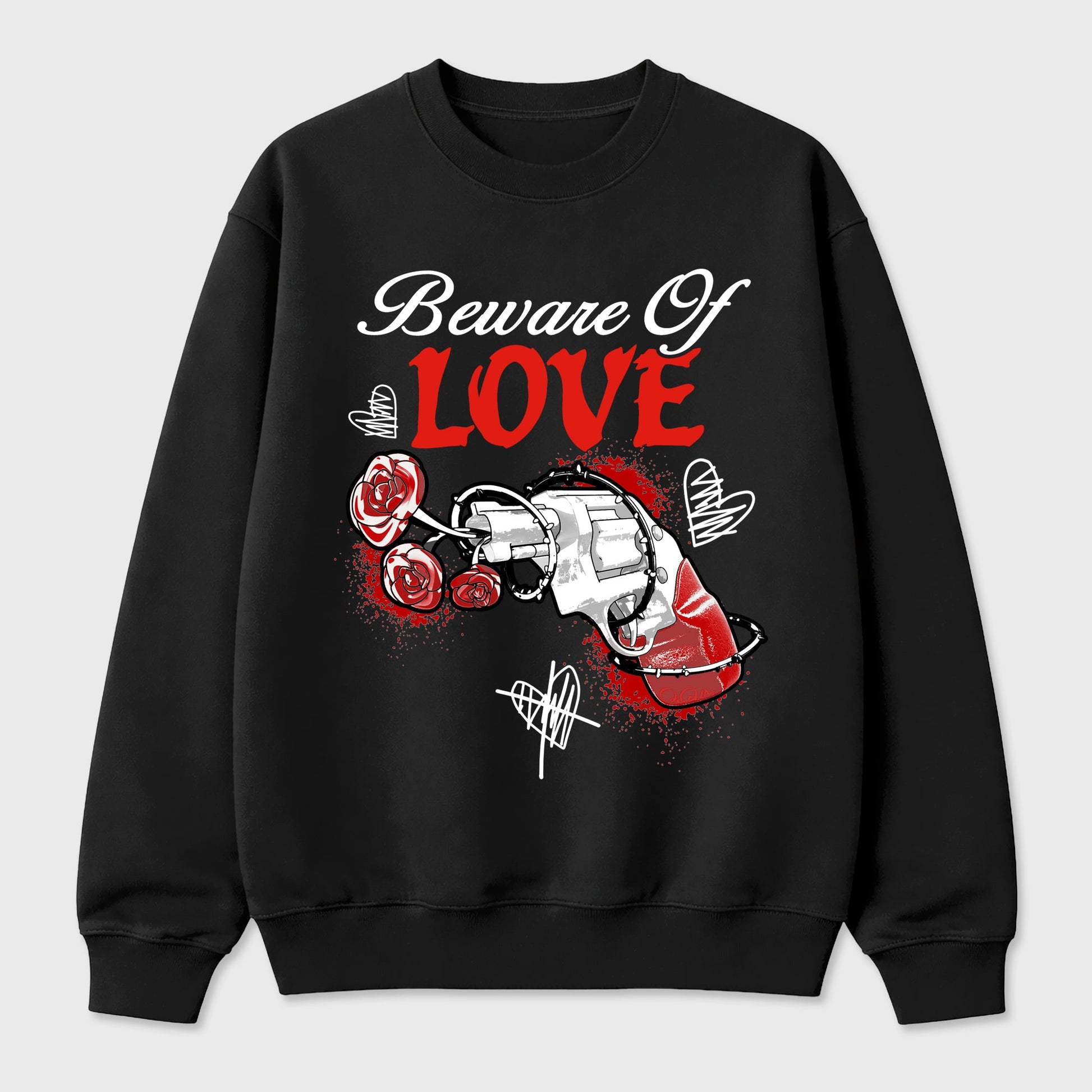 Sneaker outfits graphic tee – Sneaker Tees To Match Air Jordan 6 Infrared Sneakers – Beware Of Love Tee Black 2