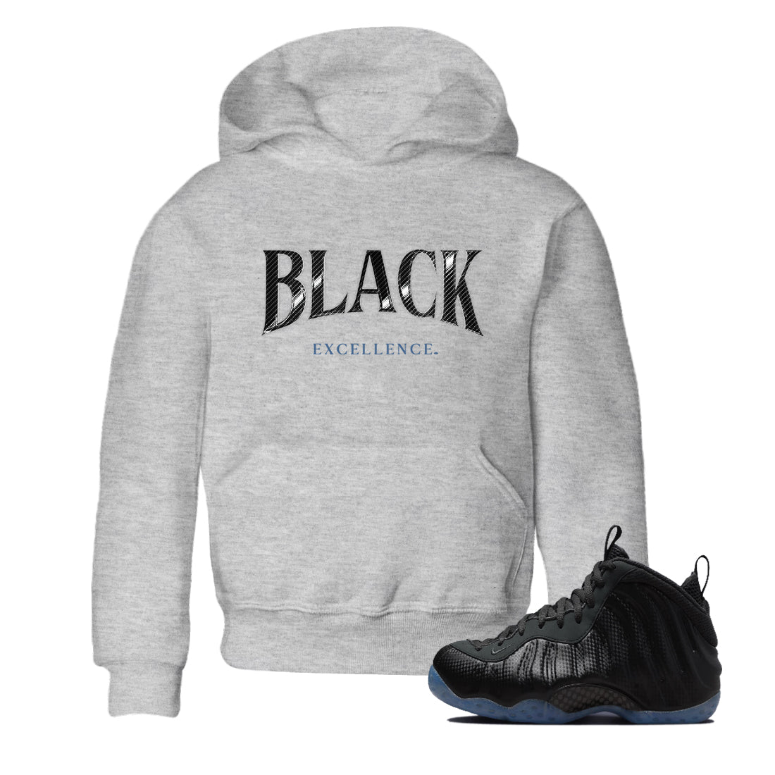 Basketball Graphic Tee – Sneaker Tees To Match Air Foamposite One Carbon Fiber – Black Excellence Youth Graphic Tee Heather Grey 1. Perfect for Foamposite releases 2025 colorways.