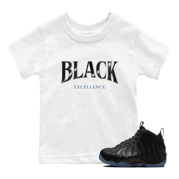 Basketball Graphic Tee – Sneaker Tees To Match Air Foamposite One Carbon Fiber – Black Excellence Youth Graphic Tee White 1. Perfect for Foamposite releases 2025 colorways.