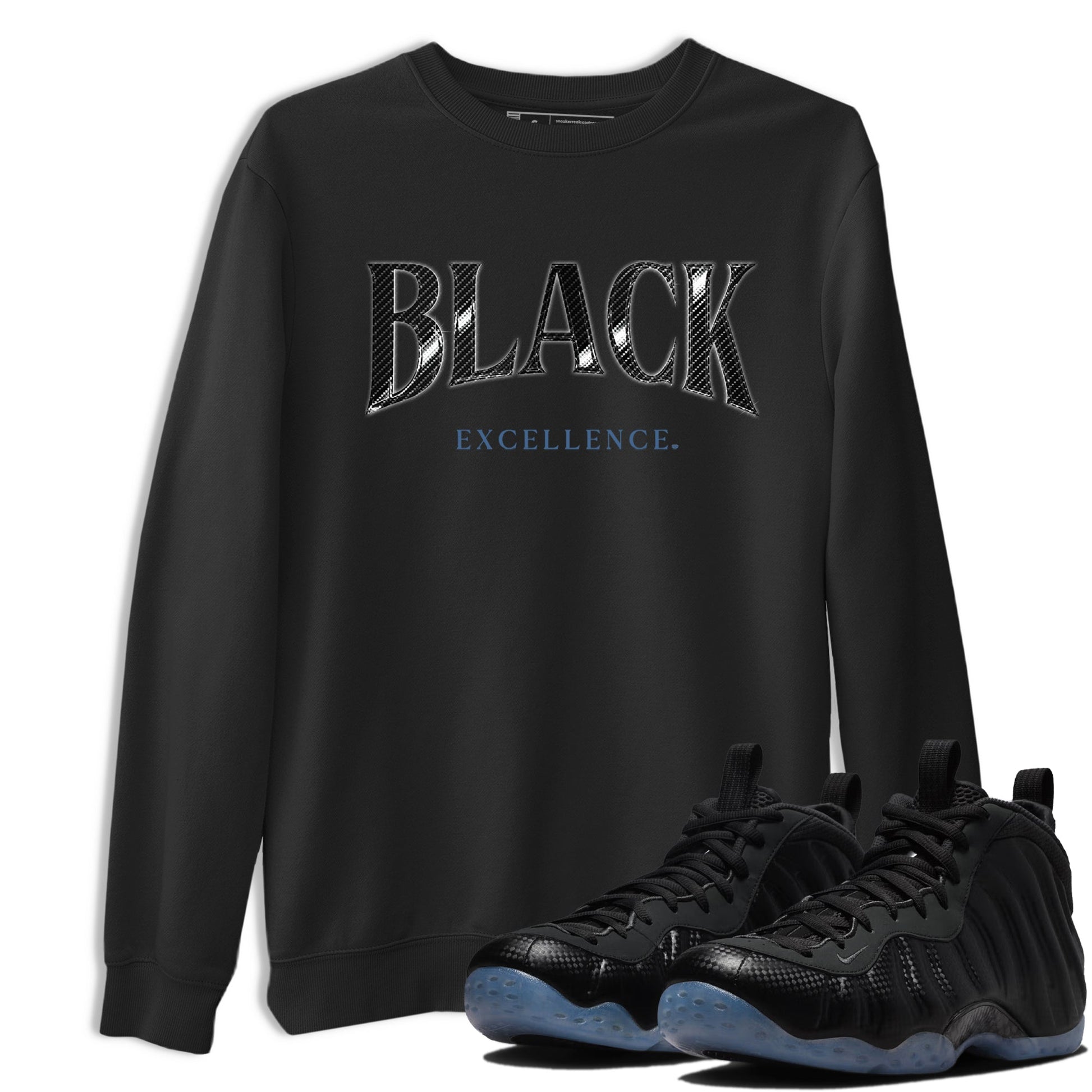 Basketball Graphic Tee – Sneaker Tees To Match Air Foamposite One Carbon Fiber – Black Excellence Graphic Tee Black 1. Perfect for Foamposite releases 2025 colorways.
