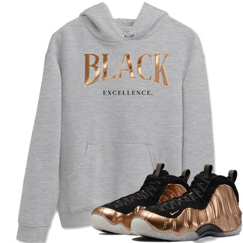 Foams One Metallic Copper shirts to match jordans Black Excellence best t shirts to wear with jordans Air Foamposite One Metallic Copper match shoes to clothes SNRT Sneaker Tees unisex cotton Heather Grey 1 shirts