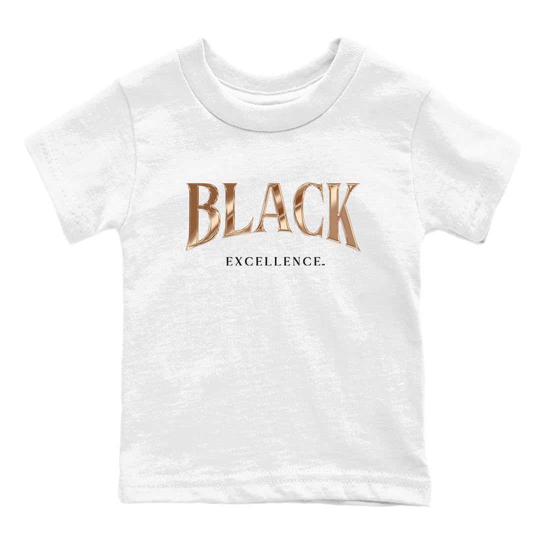 Foams One Metallic Copper shirts to match jordans Black Excellence best t shirts to wear with jordans Air Foamposite One Metallic Copper match shoes to clothes SNRT Sneaker Tees Youth Baby White 2 tee
