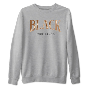 Foams One Metallic Copper shirts to match jordans Black Excellence best t shirts to wear with jordans Air Foamposite One Metallic Copper match shoes to clothes SNRT Sneaker Tees unisex cotton Heather Grey 2 shirts