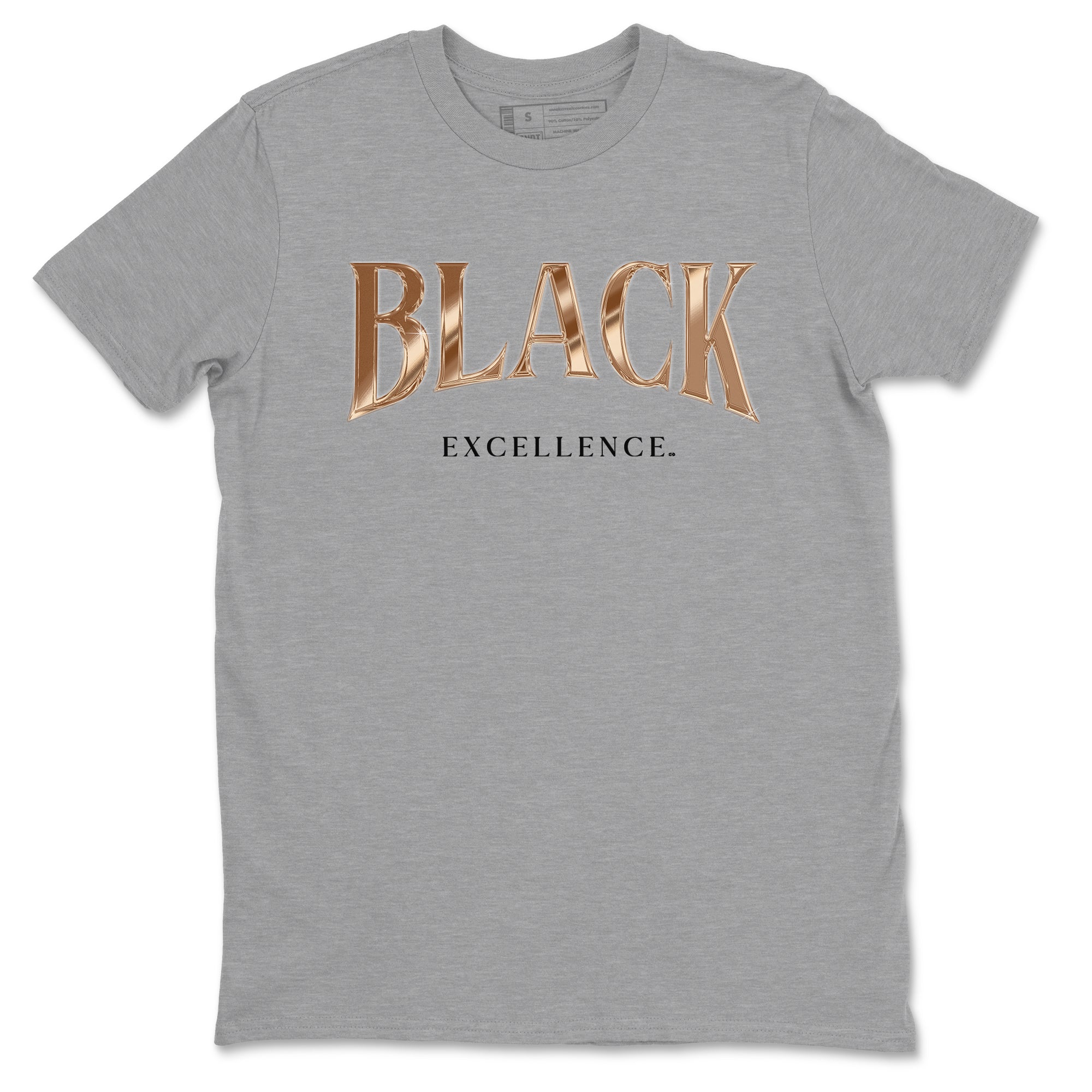 Foams One Metallic Copper shirts to match jordans Black Excellence best t shirts to wear with jordans Air Foamposite One Metallic Copper match shoes to clothes SNRT Sneaker Tees unisex cotton Heather Grey 2 shirts