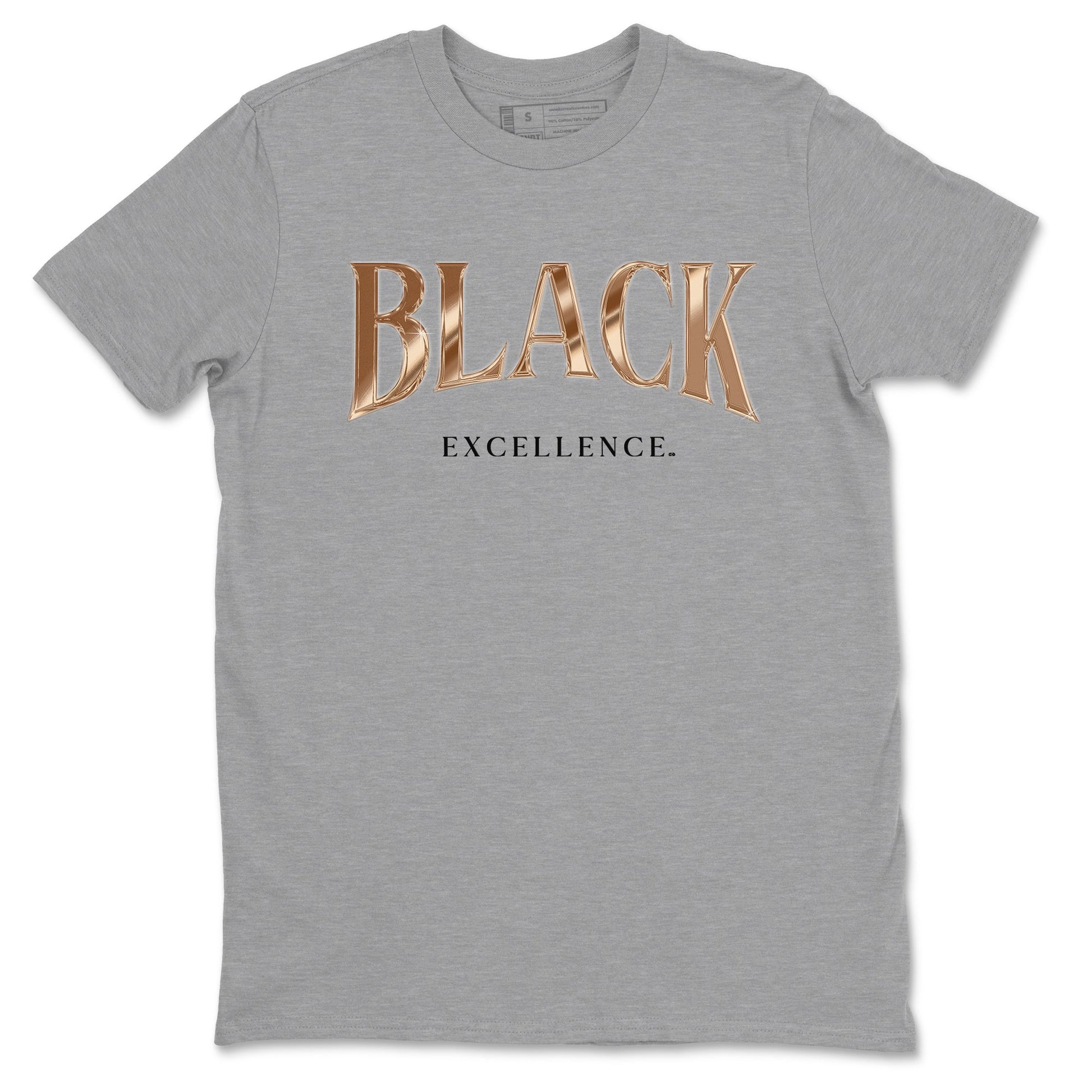 Foams One Metallic Copper shirts to match jordans Black Excellence best t shirts to wear with jordans Air Foamposite One Metallic Copper match shoes to clothes SNRT Sneaker Tees unisex cotton Heather Grey 2 shirts