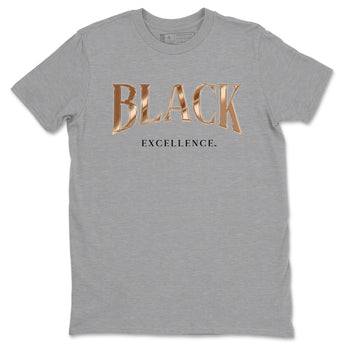 Foams One Metallic Copper shirts to match jordans Black Excellence best t shirts to wear with jordans Air Foamposite One Metallic Copper match shoes to clothes SNRT Sneaker Tees unisex cotton Heather Grey 2 shirts