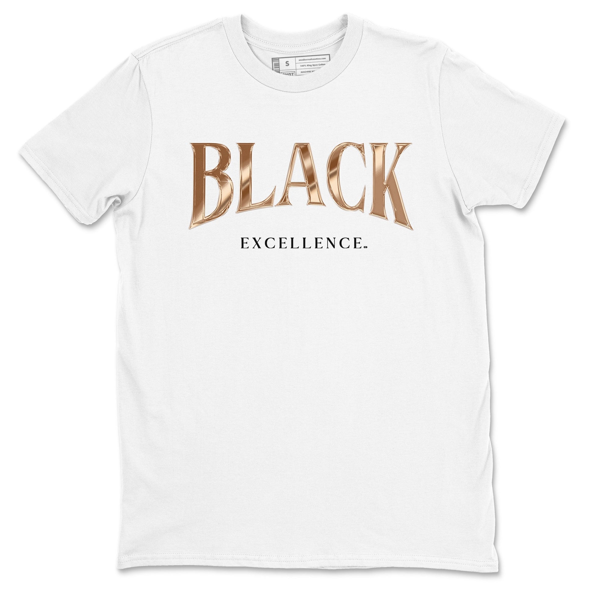 Foams One Metallic Copper shirts to match jordans Black Excellence best t shirts to wear with jordans Air Foamposite One Metallic Copper match shoes to clothes SNRT Sneaker Tees unisex cotton White 2 shirts