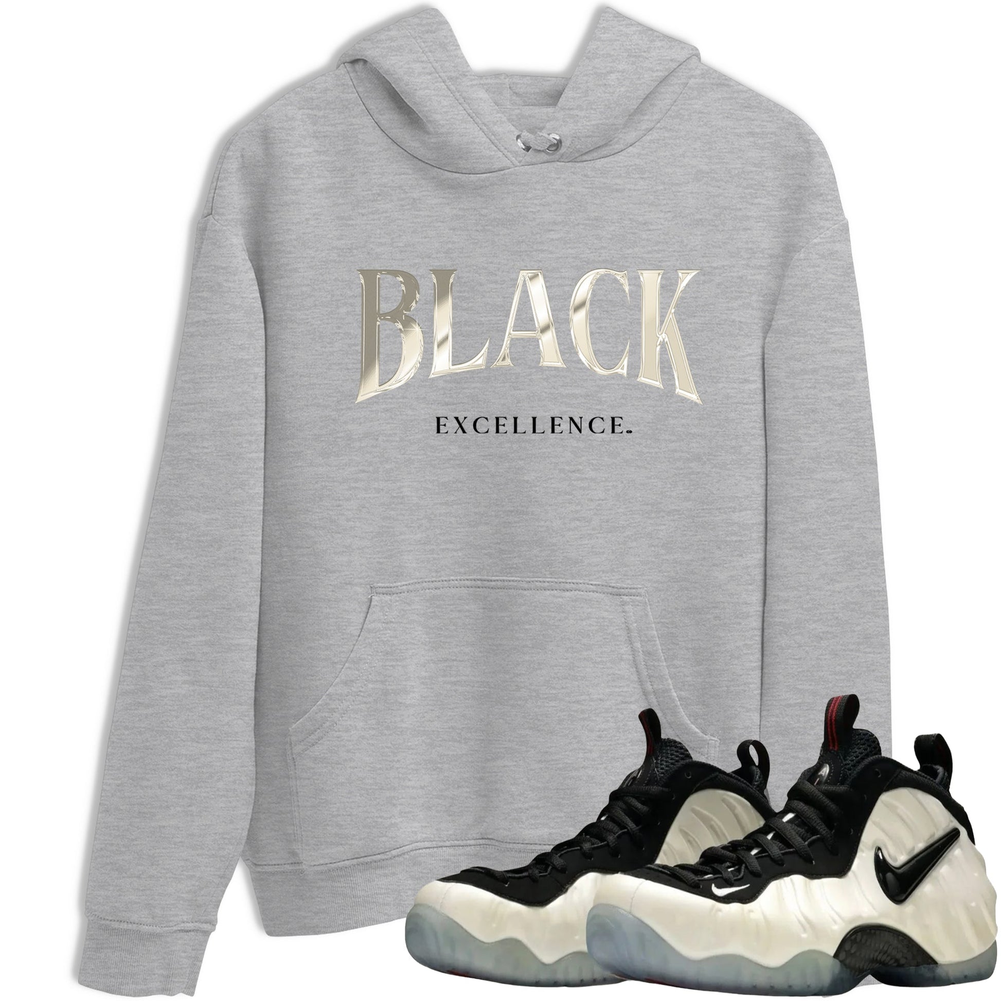 Sneaker Threads – Sneaker Tees To Match Air Foamposite One Pearl – Black Excellence Graphic Tee Heather Grey 1. Perfect for Jordan releases 2025 colorways.