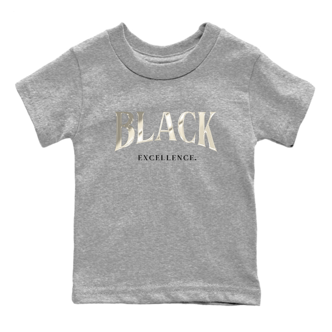 Sneaker Threads – Sneaker Tees To Match Air Foamposite One Pearl – Black Excellence Youth Graphic Tee Heather Grey 2. Perfect for Jordan releases 2025 colorways.