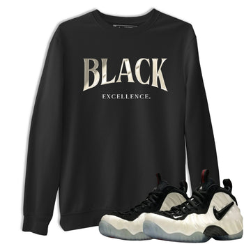 Sneaker Threads – Sneaker Tees To Match Air Foamposite One Pearl – Black Excellence Graphic Tee Black 1. Perfect for Jordan releases 2025 colorways.