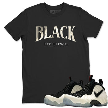 Sneaker Threads – Sneaker Tees To Match Air Foamposite One Pearl – Black Excellence Graphic Tee Black 1. Perfect for Jordan releases 2025 colorways.
