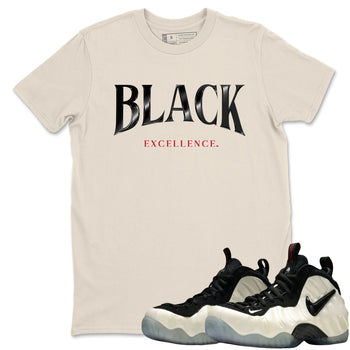 Sneaker Threads – Sneaker Tees To Match Air Foamposite One Pearl – Black Excellence Graphic Tee Natural 1. Perfect for Jordan releases 2025 colorways.