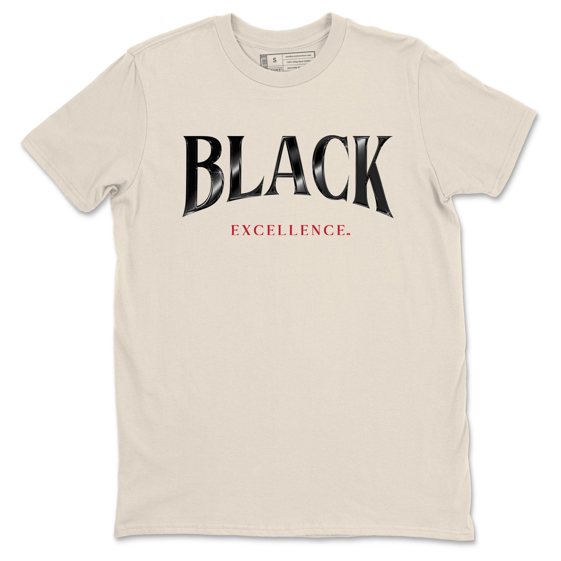 Sneaker Threads – Sneaker Tees To Match Air Foamposite One Pearl – Black Excellence Graphic Tee Natural 2. Perfect for Jordan releases 2025 colorways.