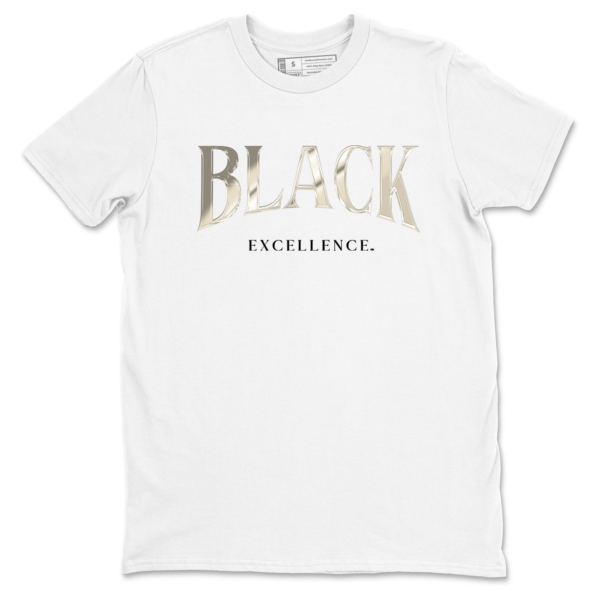 Sneaker Threads – Sneaker Tees To Match Air Foamposite One Pearl – Black Excellence Graphic Tee White 2. Perfect for Jordan releases 2025 colorways.