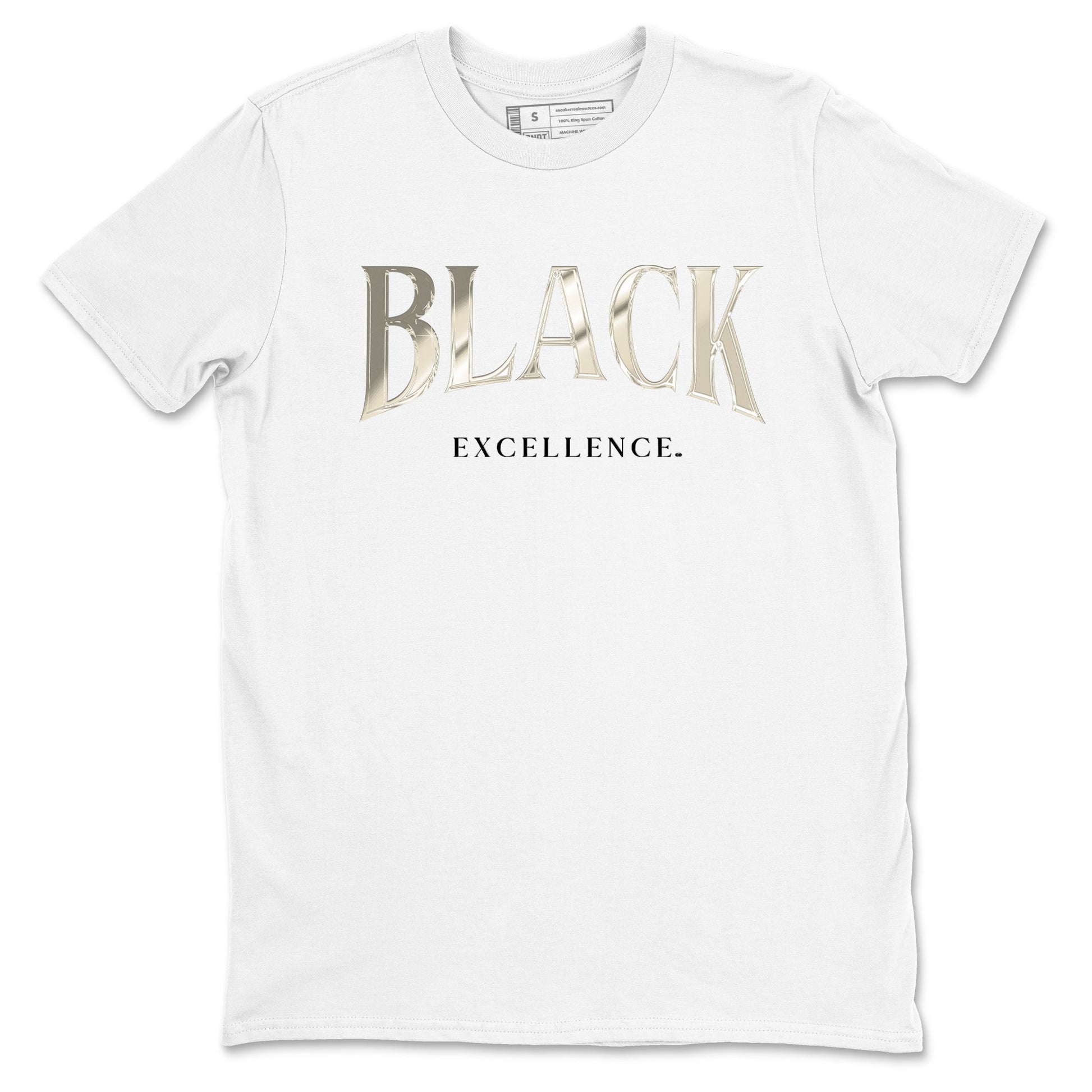 Sneaker Threads – Sneaker Tees To Match Air Foamposite One Pearl – Black Excellence Graphic Tee White 2. Perfect for Jordan releases 2025 colorways.
