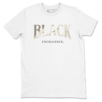 Sneaker Threads – Sneaker Tees To Match Air Foamposite One Pearl – Black Excellence Graphic Tee White 2. Perfect for Jordan releases 2025 colorways.