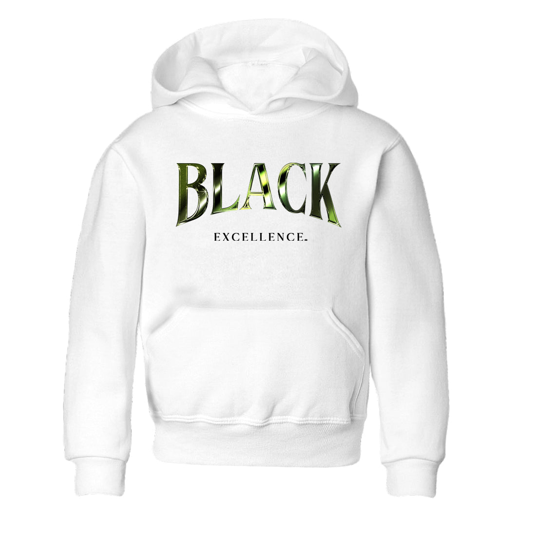 Best Christmas gifts for sneakerheads - Sneaker Tees To Match Air Foamposite One Pine Green Sneakers – Black Excellence Kids T-Shirt White 2