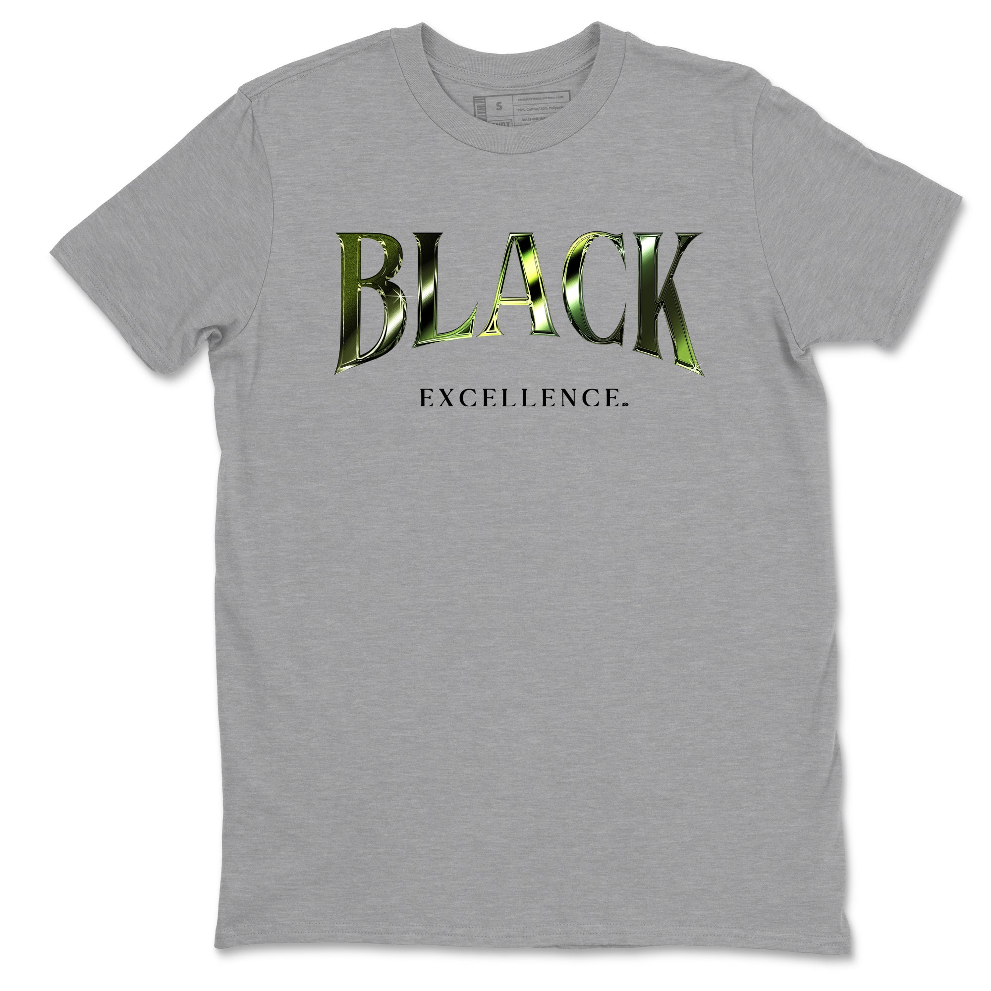 Best Christmas gifts for sneakerheads - Sneaker Tees To Match Air Foamposite One Pine Green Sneakers – Black Excellence Tee Heather Grey 2