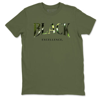 Best Christmas gifts for sneakerheads - Sneaker Tees To Match Air Foamposite One Pine Green Sneakers – Black Excellence Tee Military Green 2