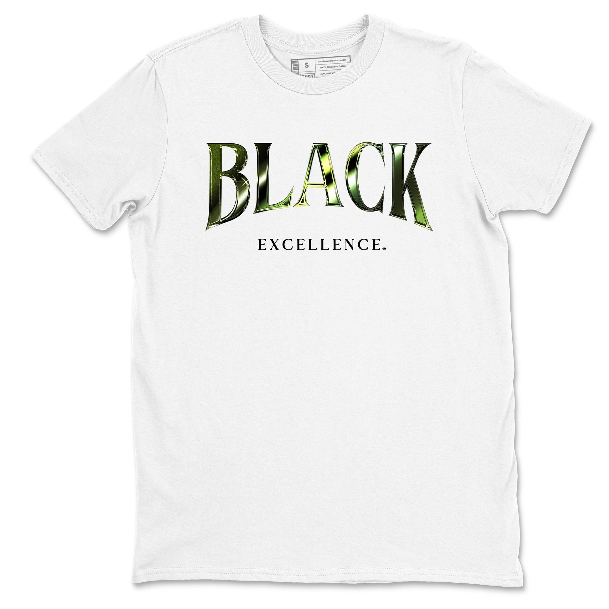 Best Christmas gifts for sneakerheads - Sneaker Tees To Match Air Foamposite One Pine Green Sneakers – Black Excellence Tee White 2