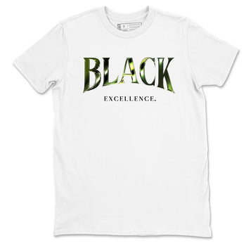 Best Christmas gifts for sneakerheads - Sneaker Tees To Match Air Foamposite One Pine Green Sneakers – Black Excellence Tee White 2