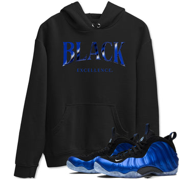 Foams One Royal shirts to match jordans Black Excellence sneaker match tees Air Foamposite One Royal match shoes to clothes SNRT Sneaker Tees unisex cotton Black 1 shirts