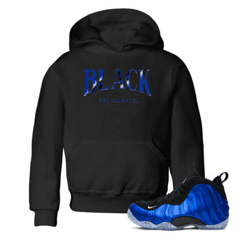 Foams One Royal shirts to match jordans Black Excellence sneaker match tees Air Foamposite One Royal match shoes to clothes SNRT Sneaker Tees Youth Baby Black 1 tee
