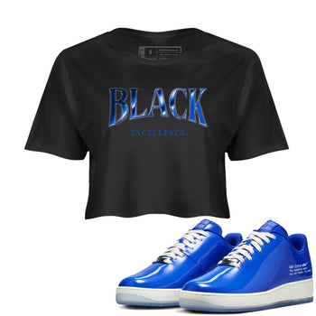 Air Force 1 404 Error shirt to match jordans Black Excellence sneaker tees Air Force 1 404 Error SNRT Sneaker Release Tees Black 1 crop length shirt